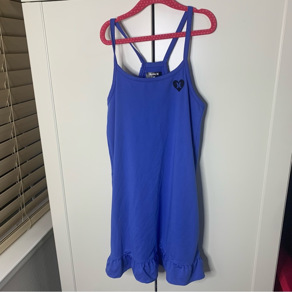 Girl’s Hurley Logo Tank Dress with Ruffled Bottom